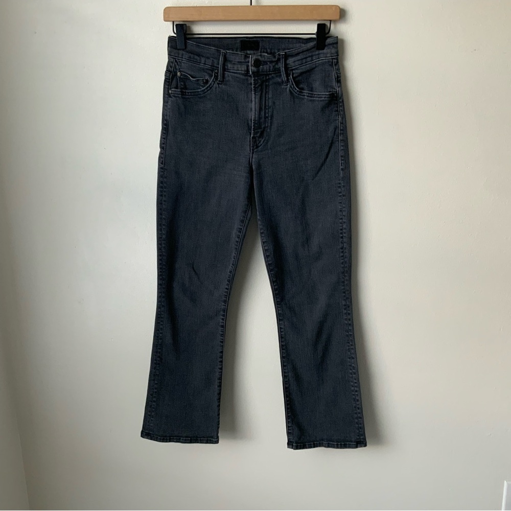 MOTHER Jeans Insider Crop Dancing in the Dark Gray Size 28 - Picture 2 of 13
